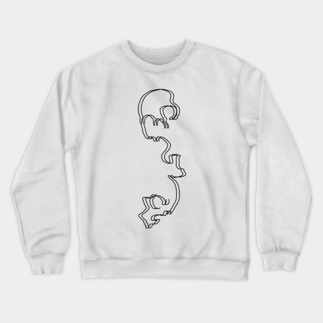 Three-phase skulls Crewneck Sweatshirt by Zearcier